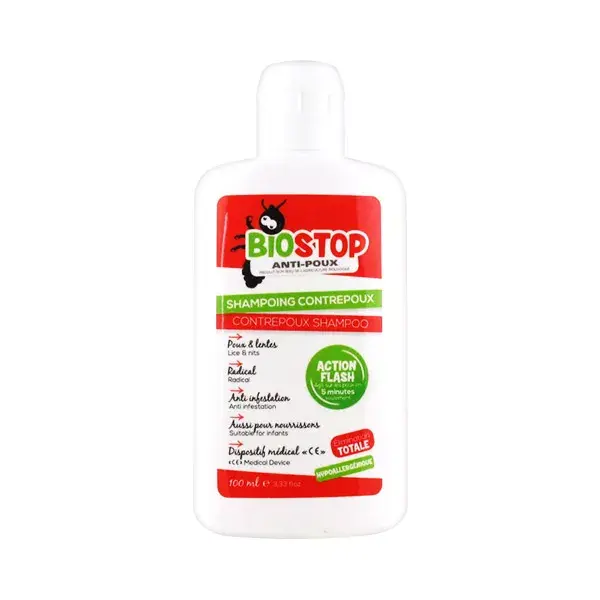 Shampoo antipiolhos Biostop 100ml