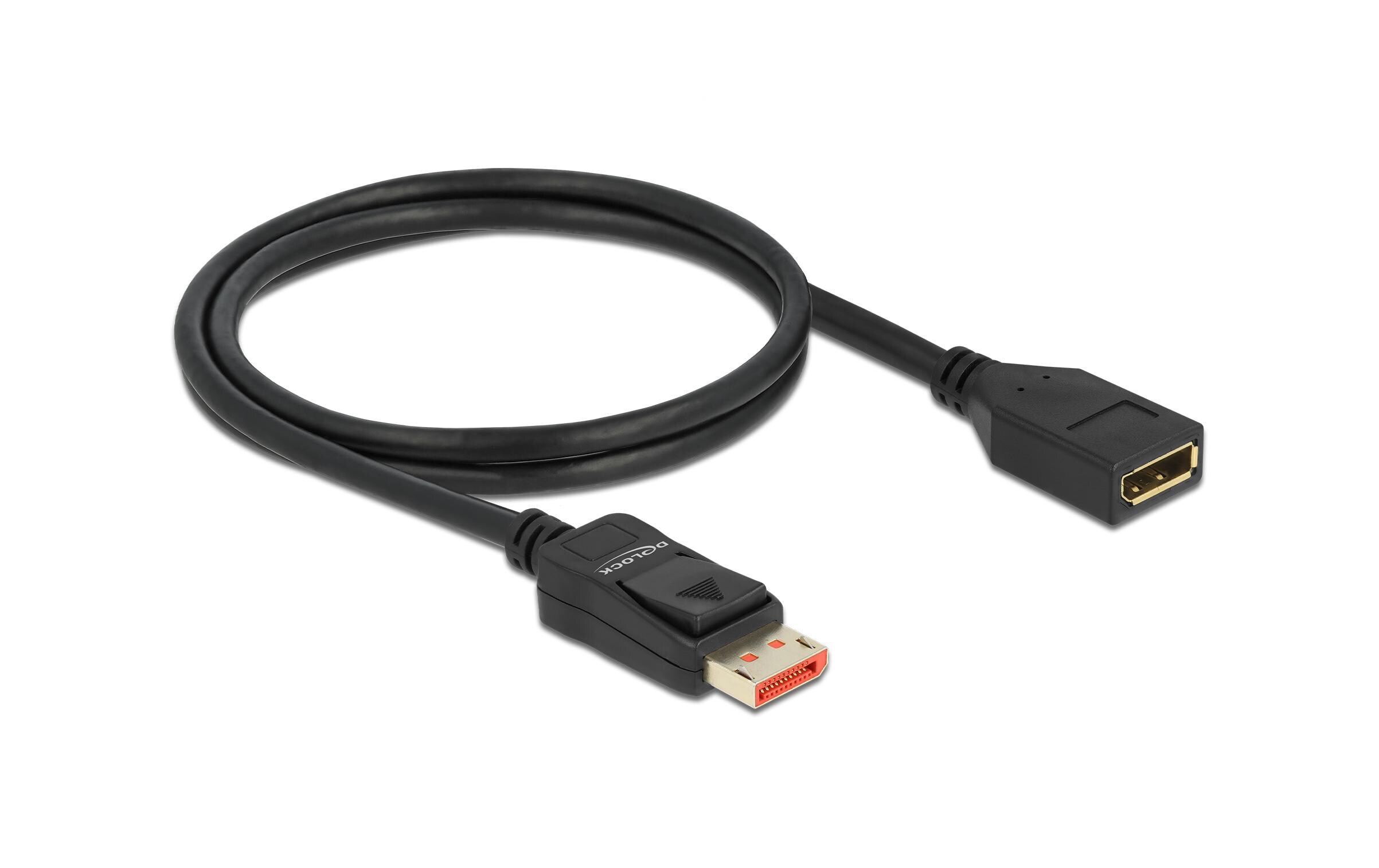 Verlängerungskabel DisplayPort - DisplayPort, 1 mDisplayPort Verlängerungskabel 8K 60 Hz 1 m