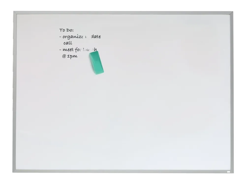 Nobo lille magnetisk whiteboard med aluminiumsramme 585x430mm Hvid - (6 stk.)