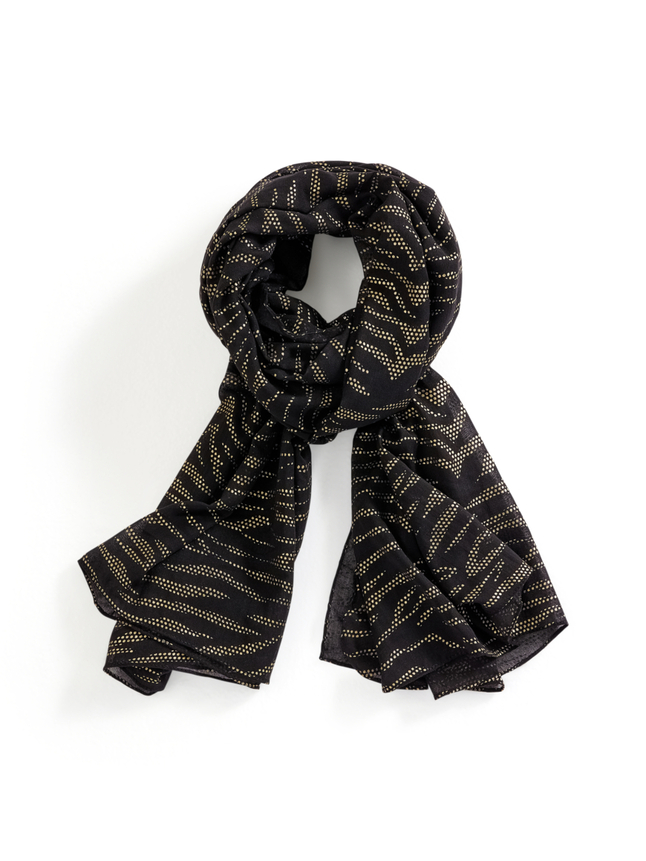Foulard imprimé zèbre fantaisie