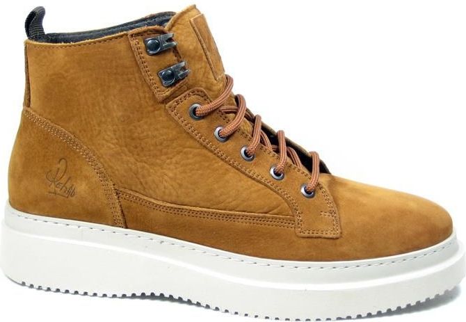 Rehab - Morris - Veterboot - Cognac - Nubuck Leer - Gerecycled Rubber