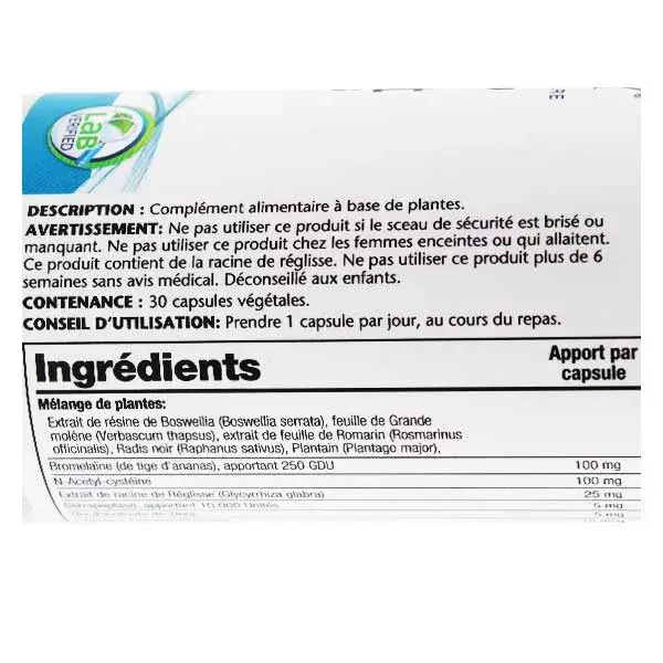 Solaray Respir' Protect 30 cápsulas vegetais