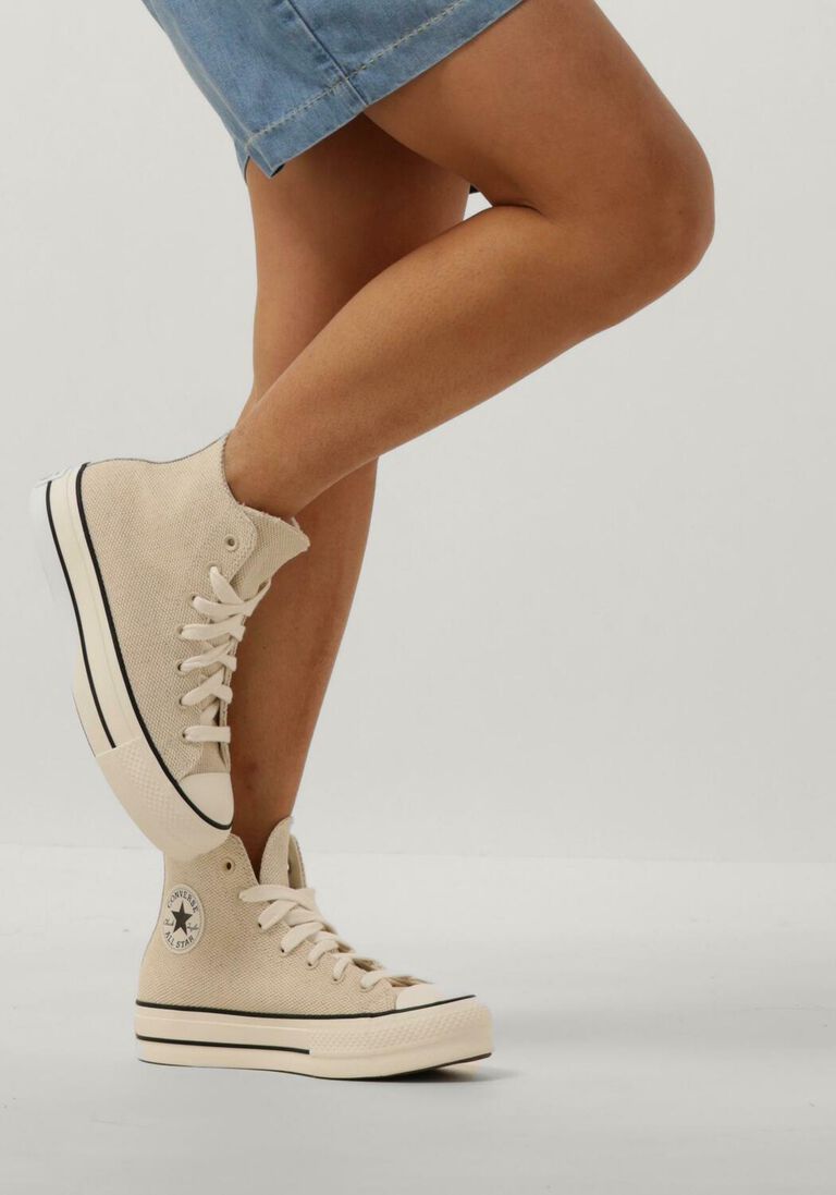 CONVERSE beige converse hoge sneaker chuck taylor all star lift
