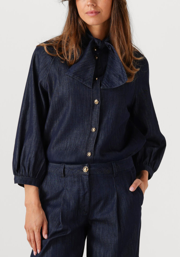 donkerblauwe luisa cerano blouses 228600/4176