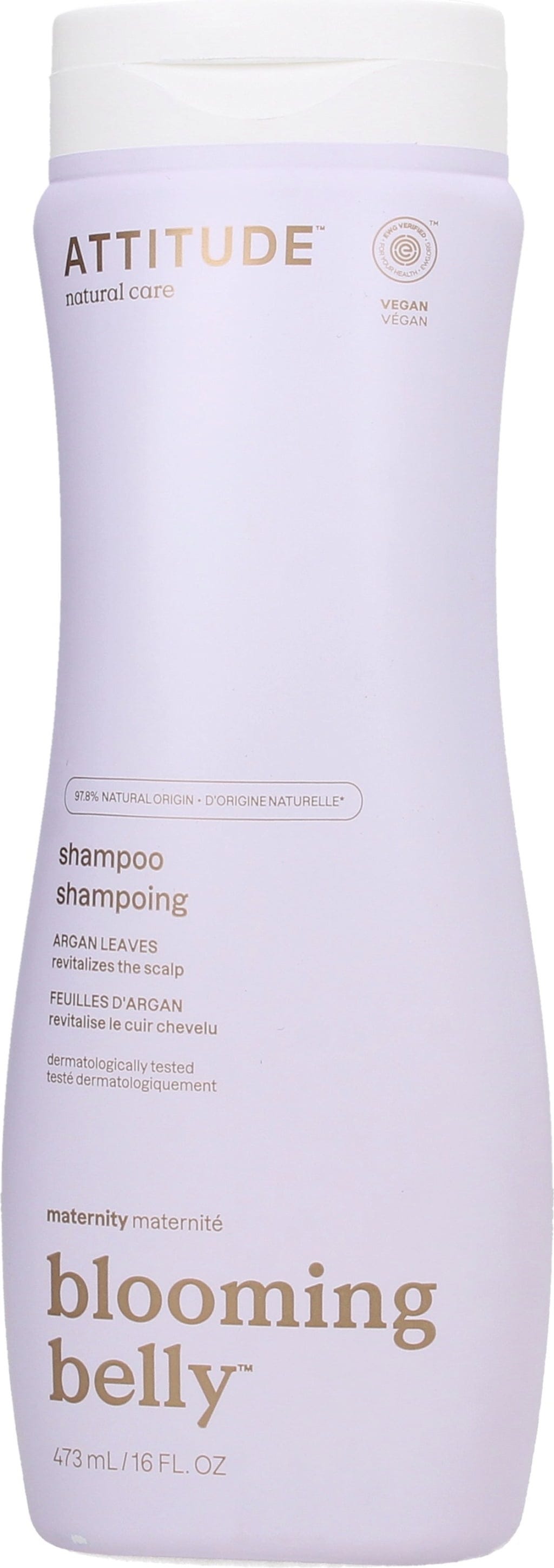 ATTITUDE  Blooming Belly Natural Shampoo Argan, 473 ml