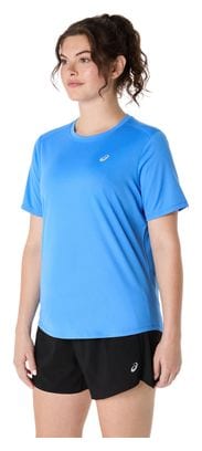 Maillot manches courtes Asics Core Run Bleu Femme