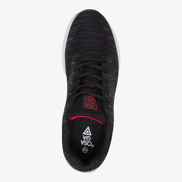 Osaga heren hardloopschoenen zwart/rood