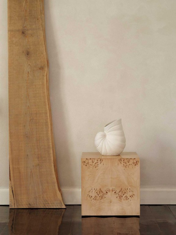 Ferm Living Burl cube bijzettafel 40x40 naturel