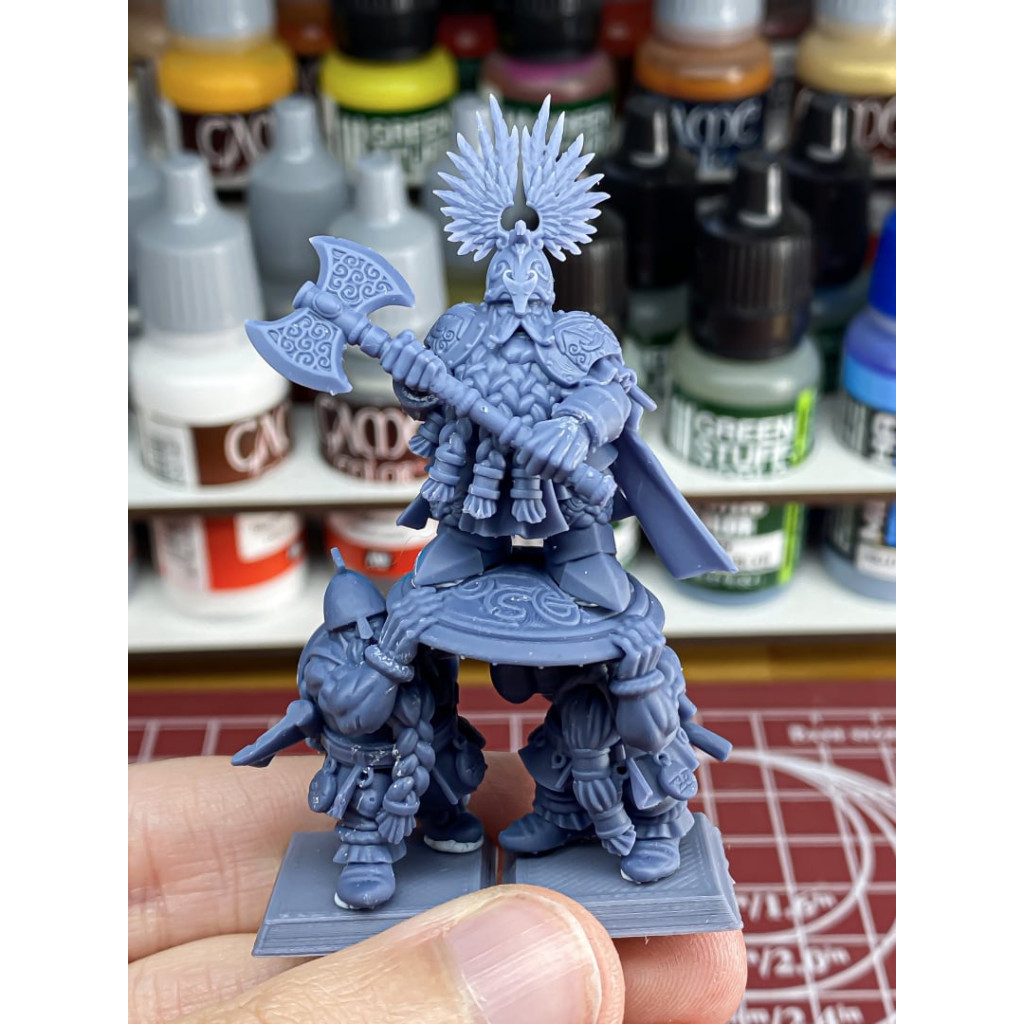 Highlands Miniatures - Sons of Ymir - Roi Nain sur Porteurs de Boucliers