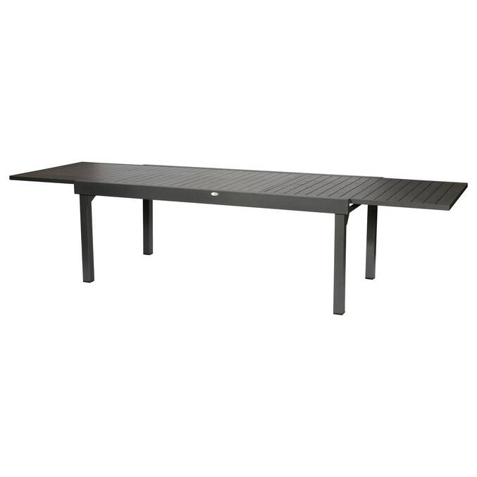 Table de jardin extensible PIAZZA Graphite