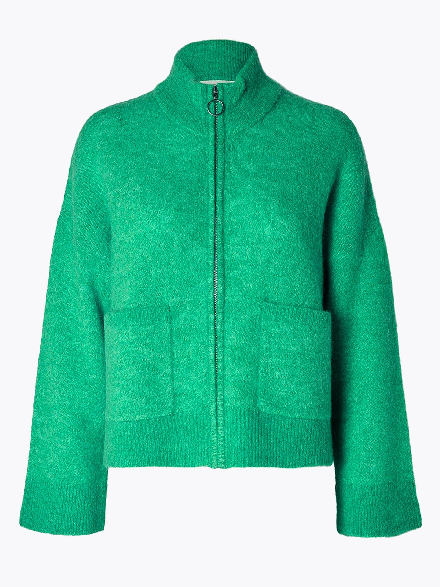 Sia Long Sleeve Knit Zipper Cardigan