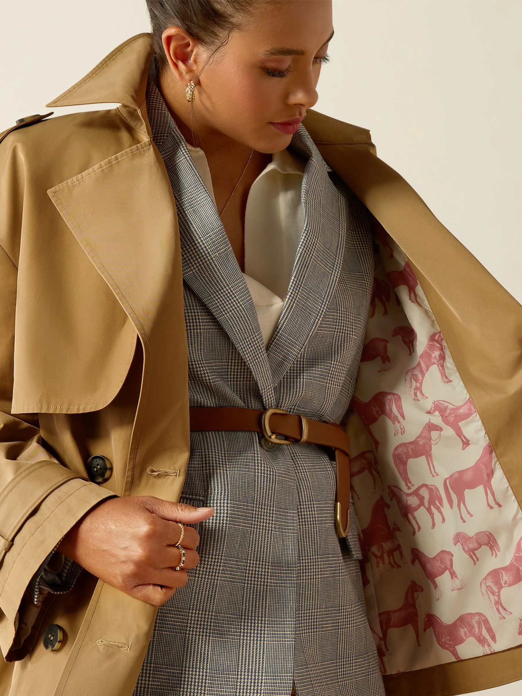 Ariat Natural Staunton A-Line Trench Coat
