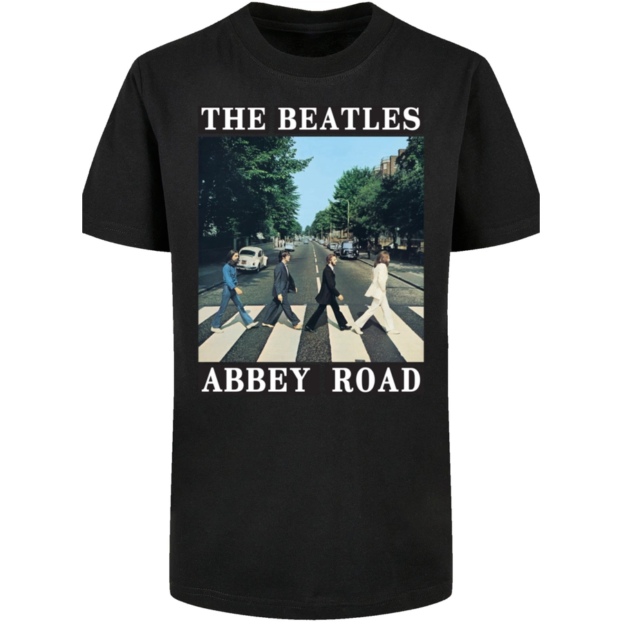 F4NT4STIC Basic Kids Tee The Beatles Abbey Road schwarz