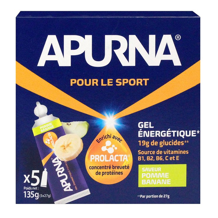 Gel énergétique pomme banane 5x27g