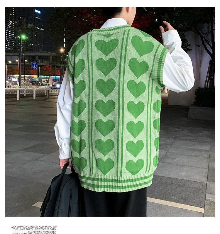 Acrius - Sweatervest met hartpatroon