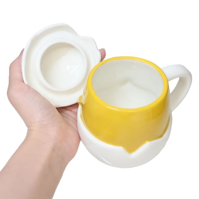 Sunart - Sanrio Gudetama keramische mok 400 ml met deksel