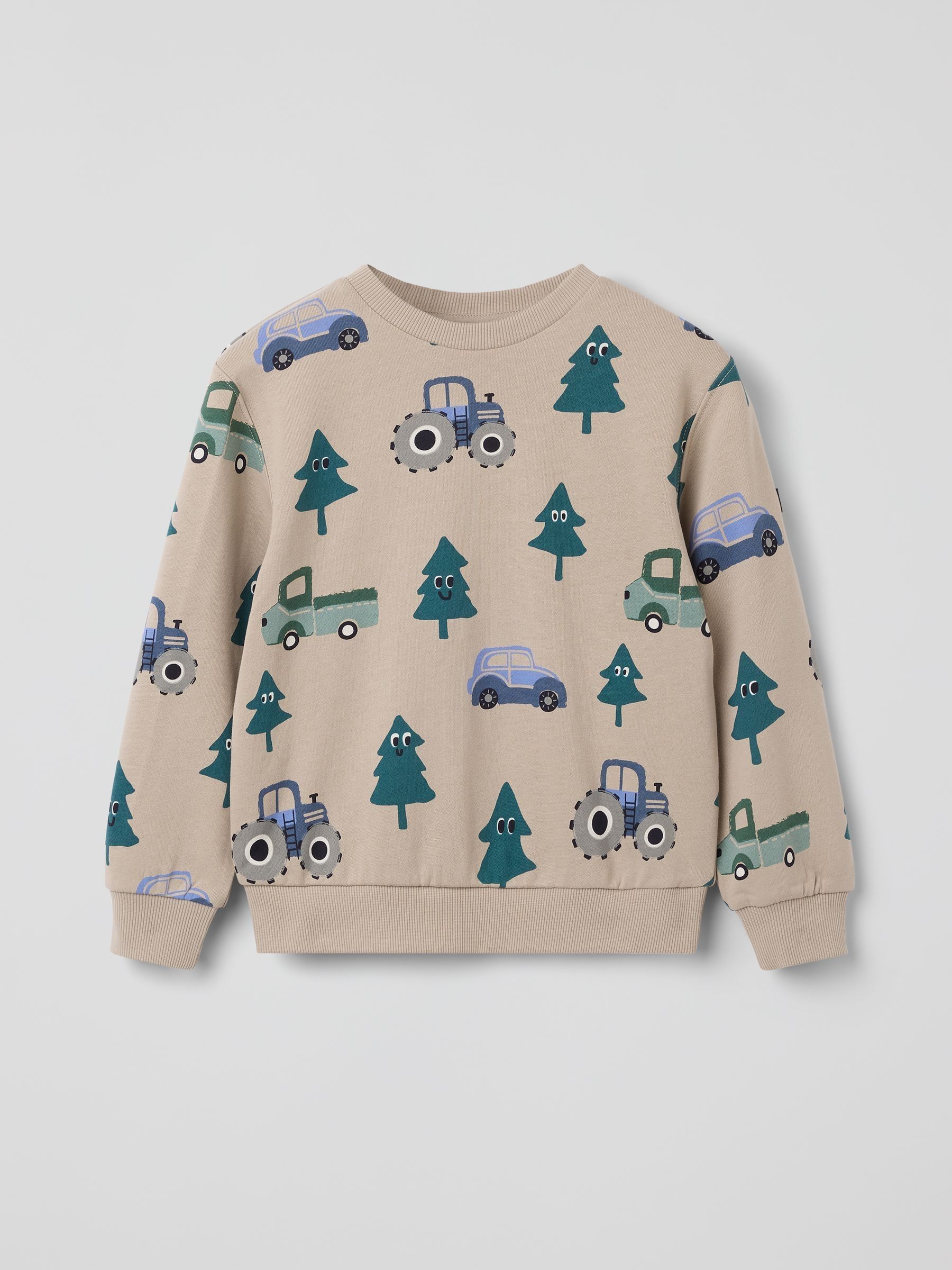 Polarn O. Pyret Cotton Christmas Tree Jumper