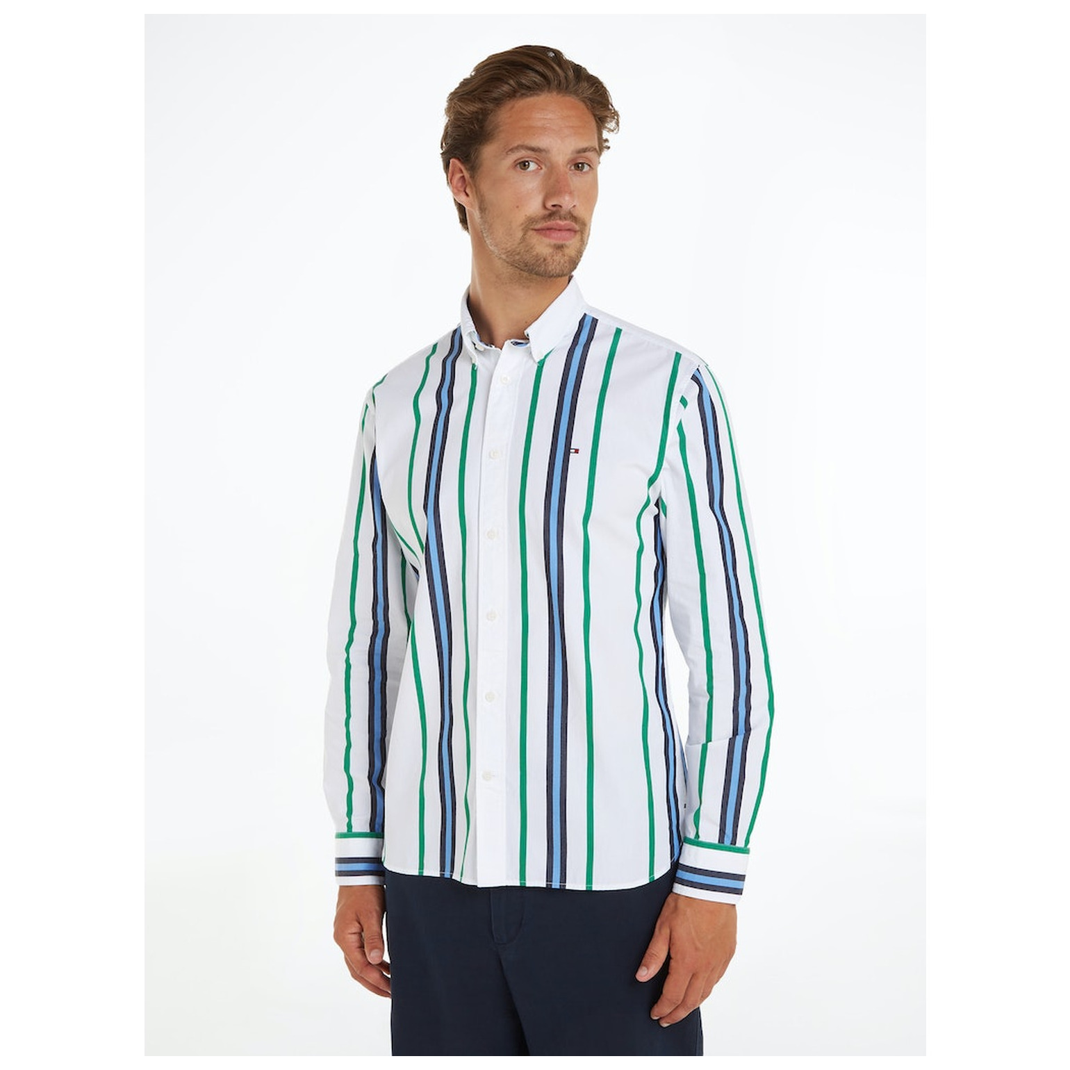 Tommy Hilfiger VERTICAL POLO STRIPE RF SHIRT