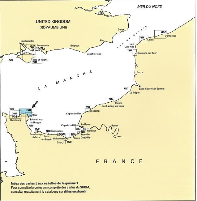 EPSHOM - 7444L DU CAP LEVI A BARFLEUR