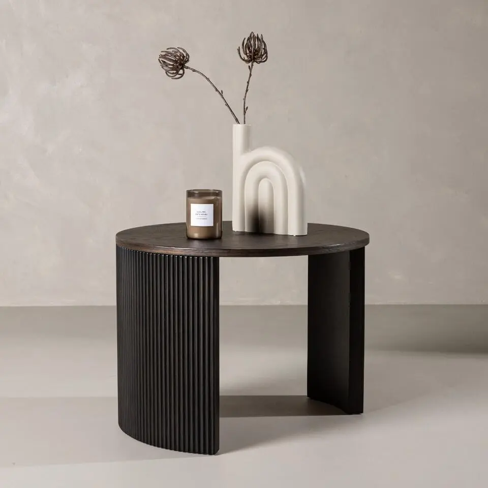 Salontafel Donkerbruin Hout - 60x60x45cm - Bristol