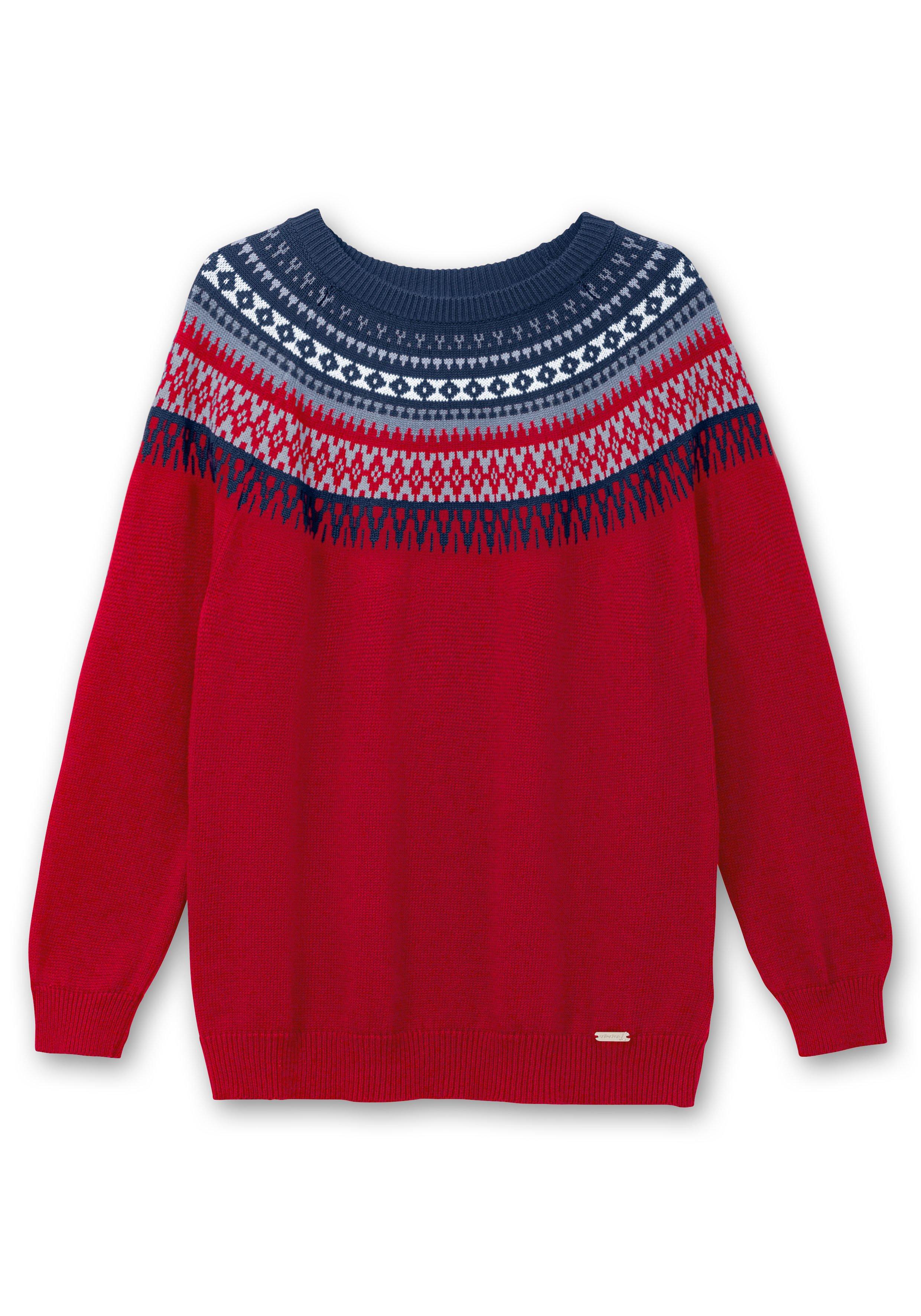 Norwegerpullover aus weicher Baumwolle