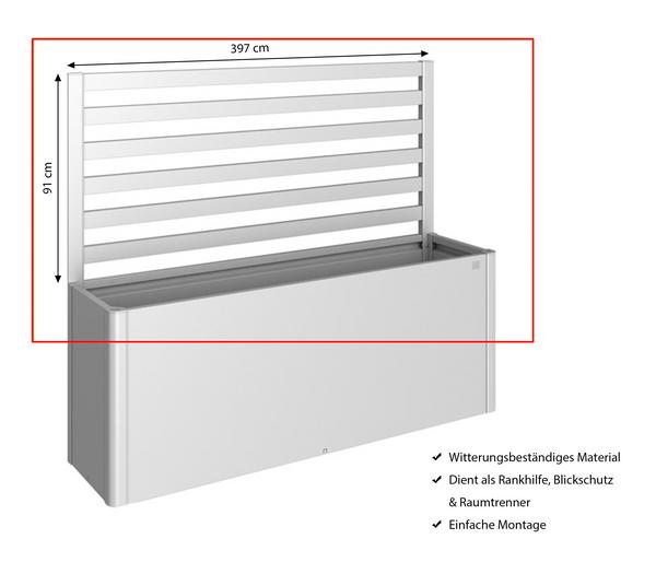 Biohort Metall-Rankgitter für HochBeet 4x1,