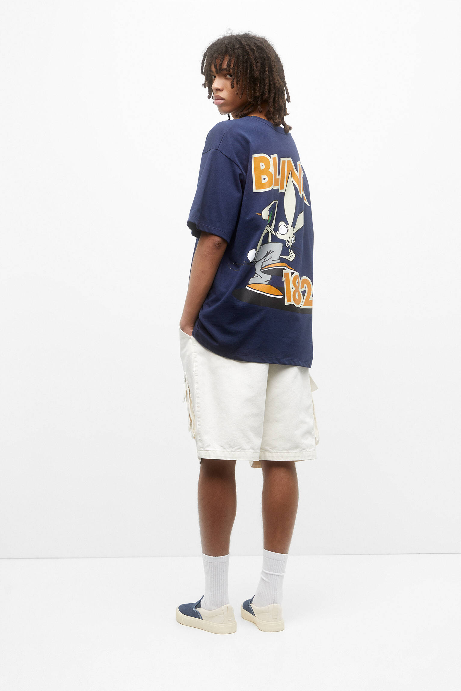 CAMISETA BLINK 182 - AZUL MARINHO