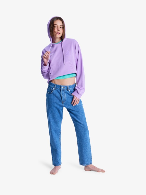 Moonrise Mid Surf Wash Jeans coupe droite Bleu Femme