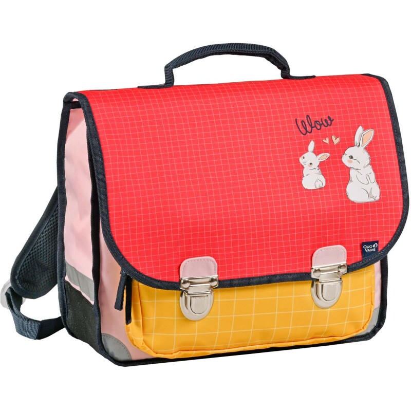 Quo Vadis - Cartable scolaire - Animascot - 36x30x14 cm - 2 compartiment(s) - Avec bretelles et poignée- par 2