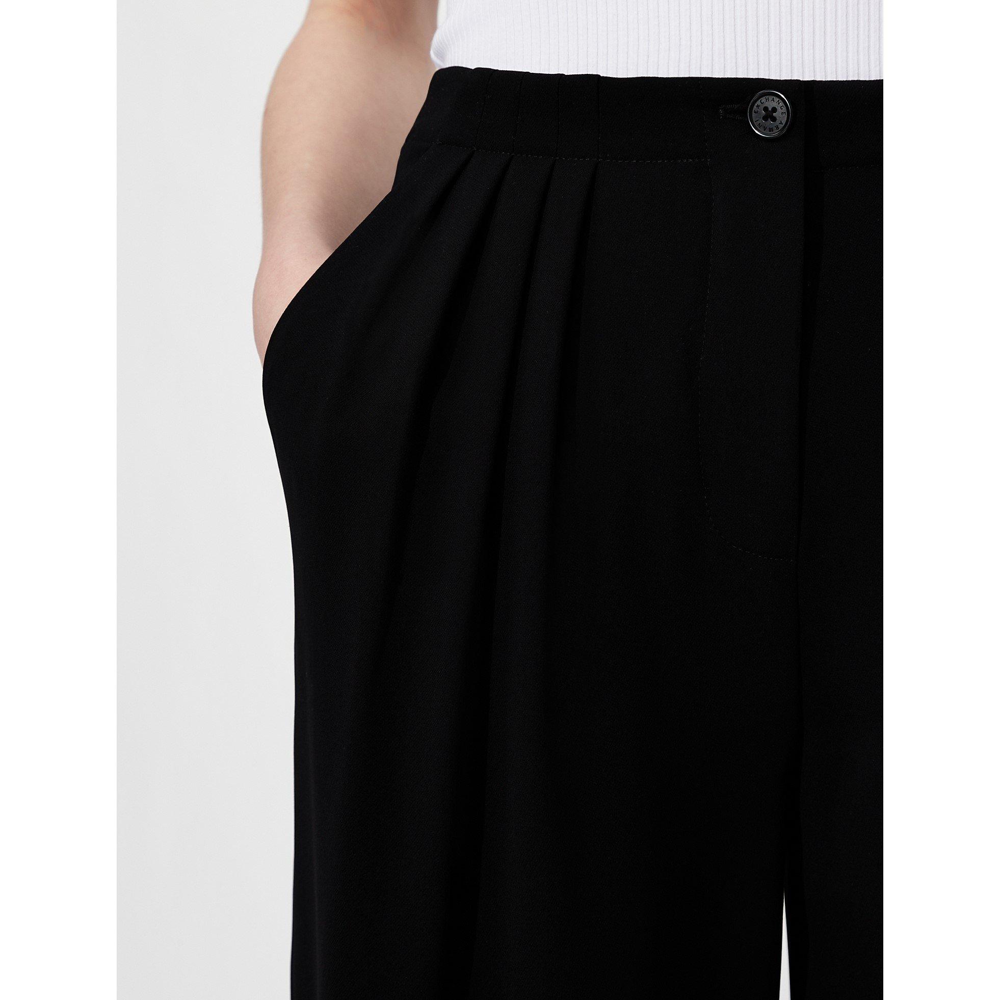 Armani Exchange ISAWITFIRST Black Dip Side Ribbed Long Sleeve Top With Legging Set