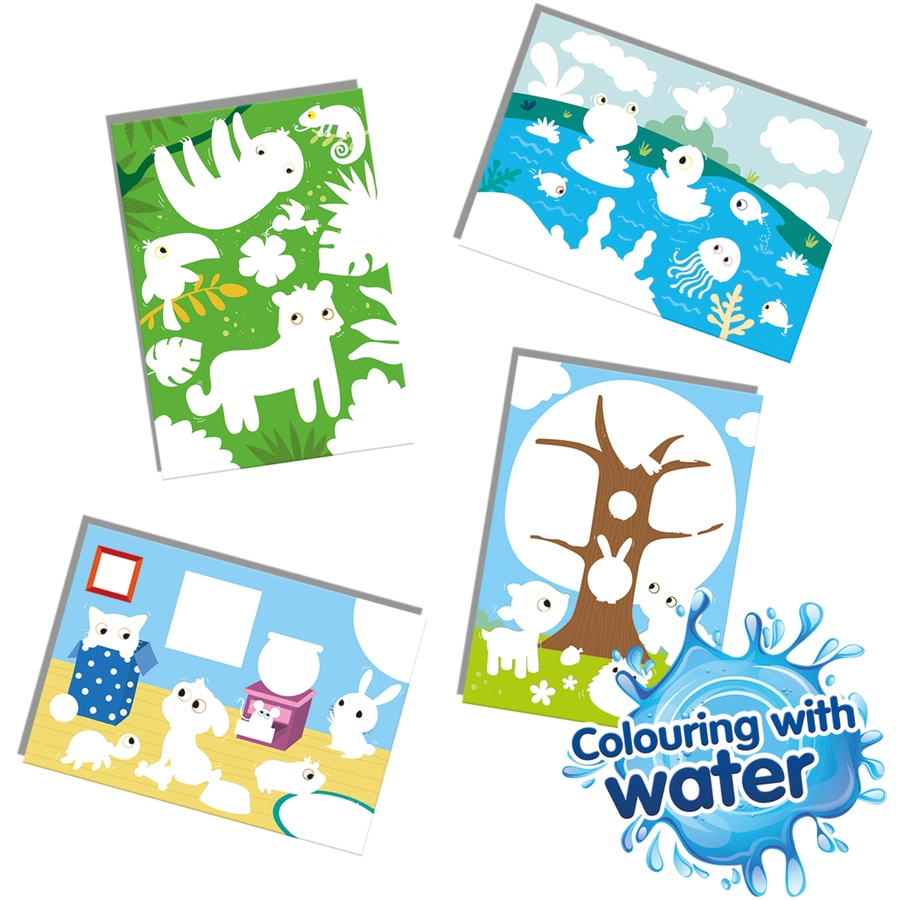 SES Creative® My first Malen mit Wasser - Versteckte Tiere