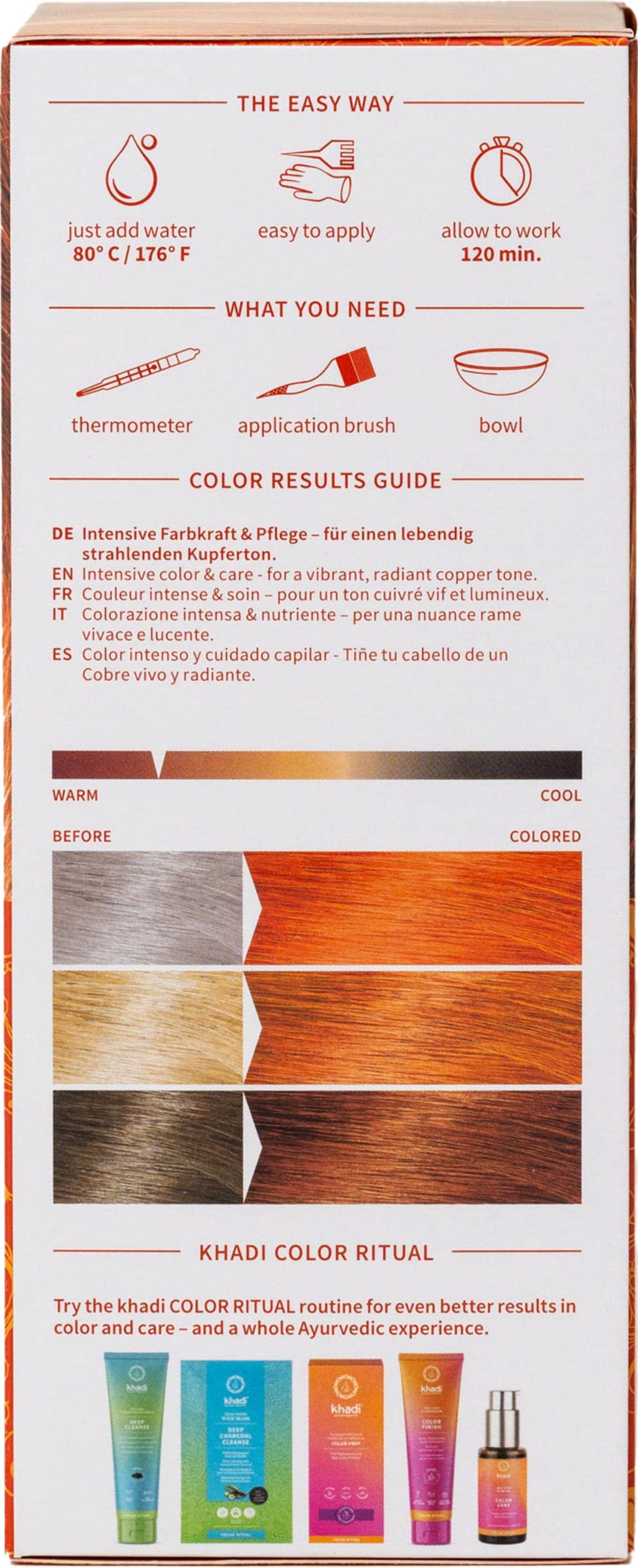 Khadi®  Pflanzenhaarfarbe Kupfer, 100 g