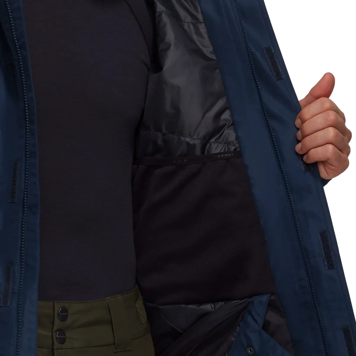 Mammut Fall Line Hs Thermo Hooded Jacket Men Marine