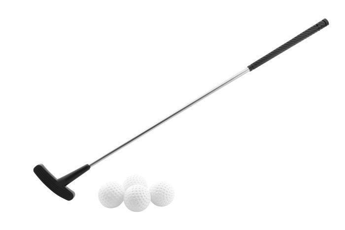 Golfsæt m/kølle og 4 bolde