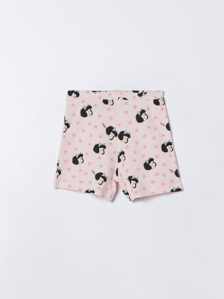 Conjunto com 2 pijamas Mafalda estampados de duas peças - Coral