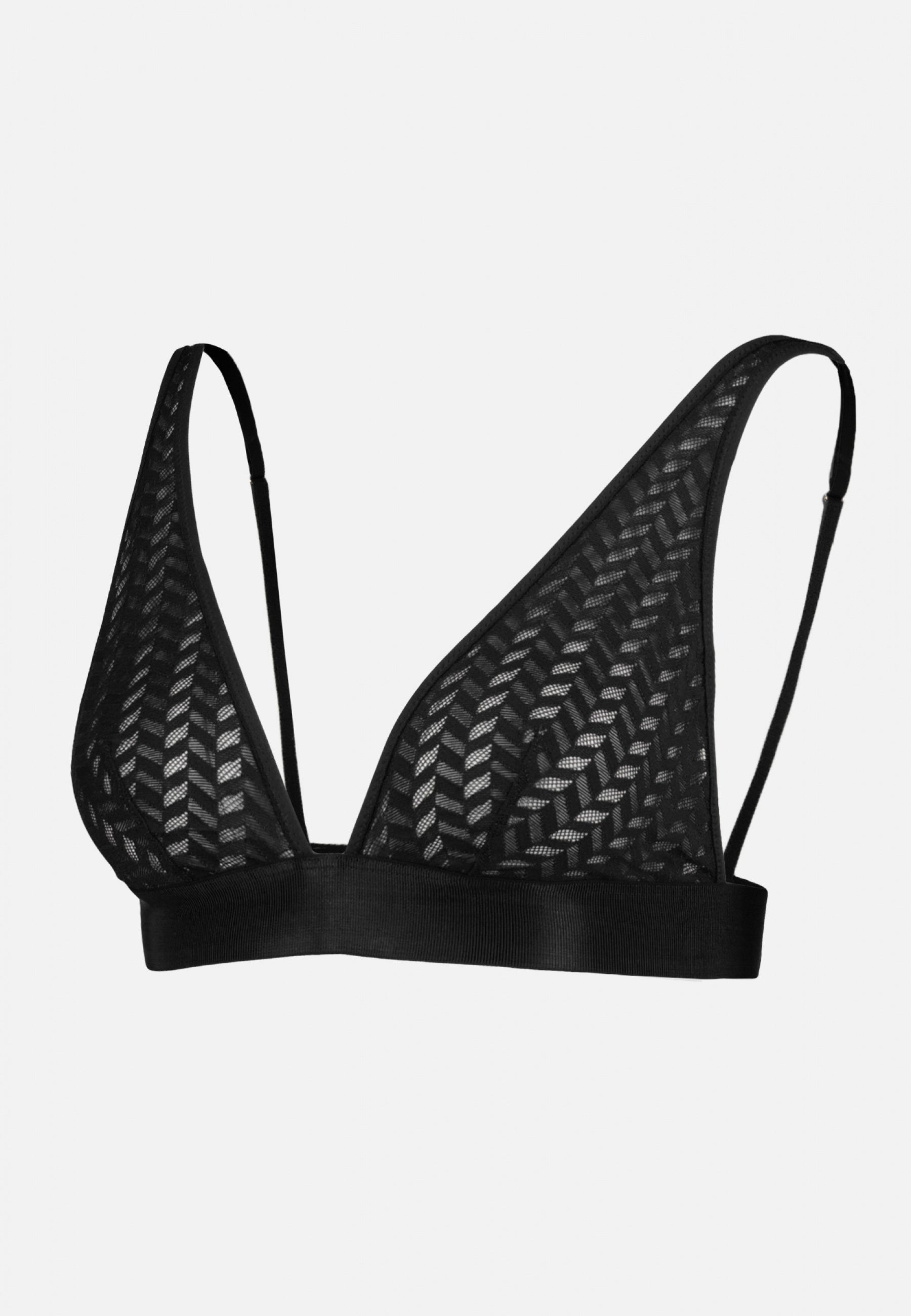 Foulard sans armature en dentelle-Agathe Noir