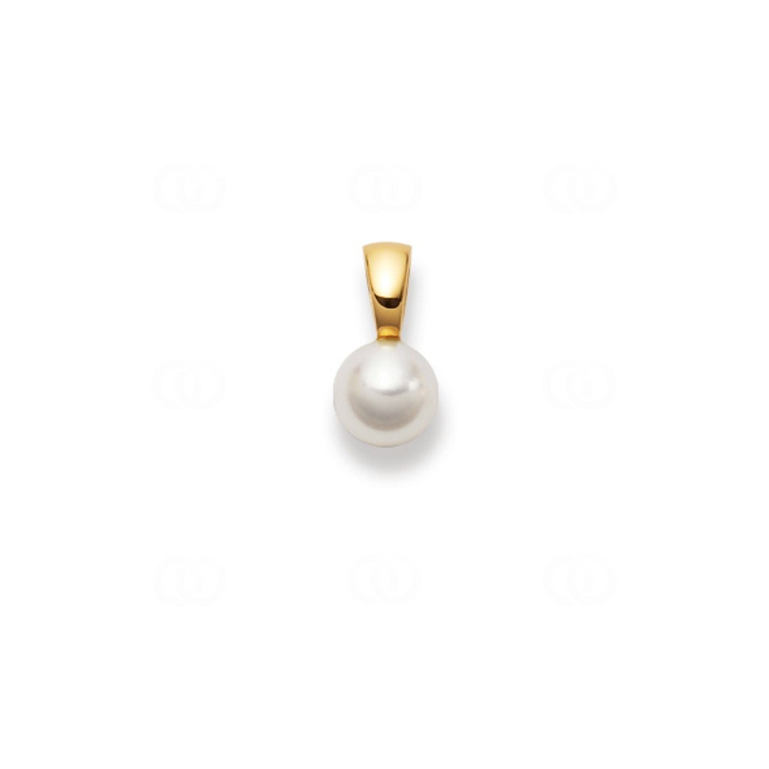 Anhänger 750/18 K Gelbgold mit Süsswasser-Kulturperle Ø 7.0mm