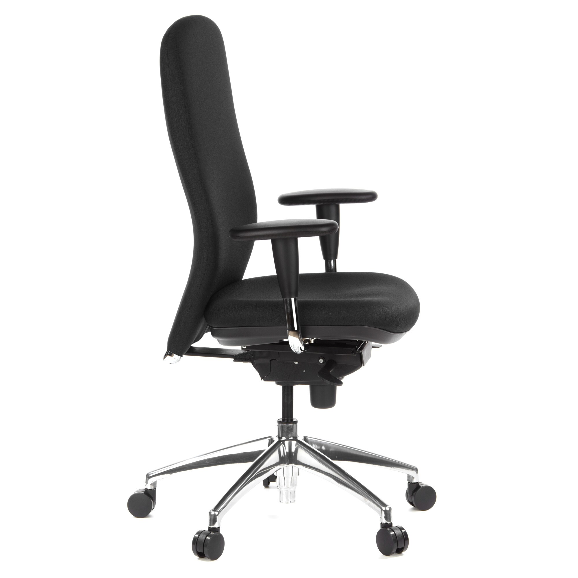 High End Bürostuhl HIGH-TEC Stoff mit Armlehnen (höhenverstellbar) hjh OFFICE