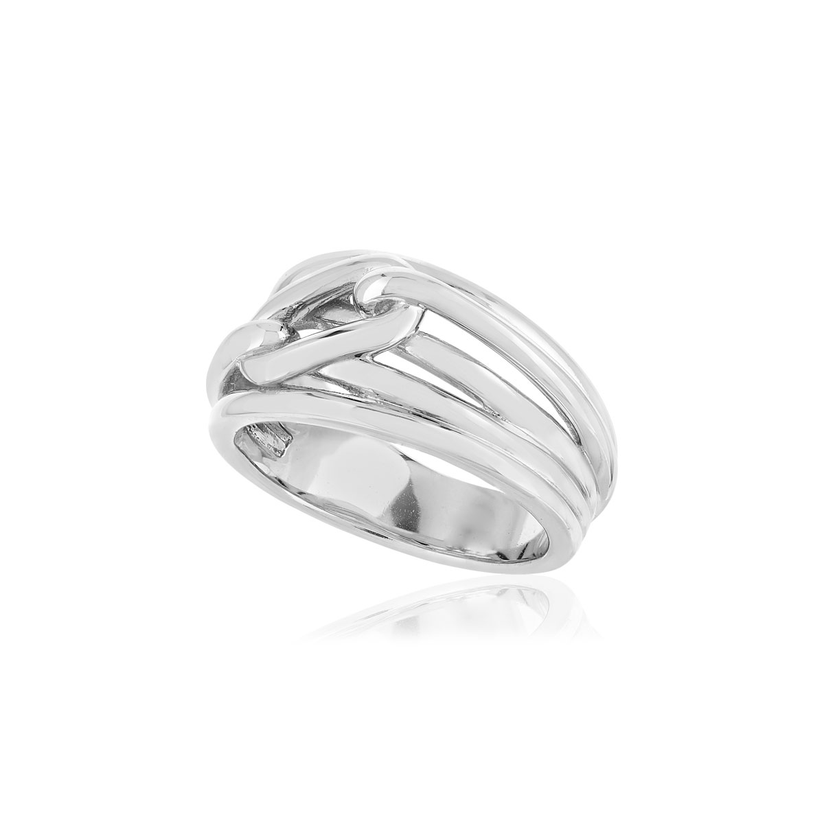 Bague argent 925 motif chaîne