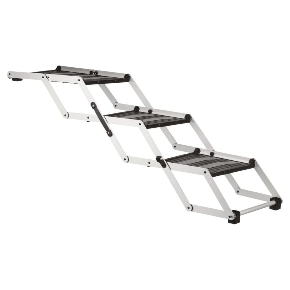 Marchepied pliable 2 marches d'animaux de compagnie aluminium