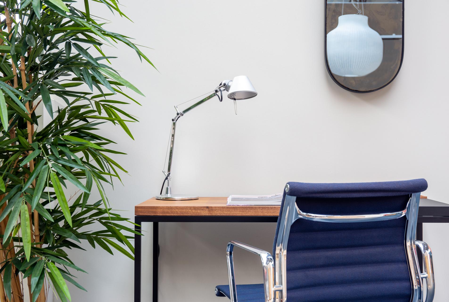Tolomeo Micro bureaulamp retrofit gepolijst aluminium
