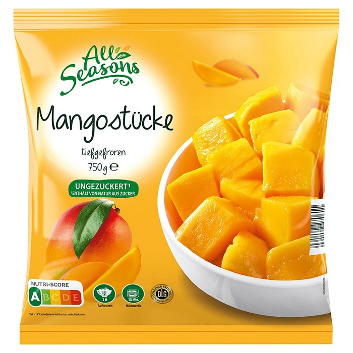 ALL SEASONS Mango 750 g, ungesüßt