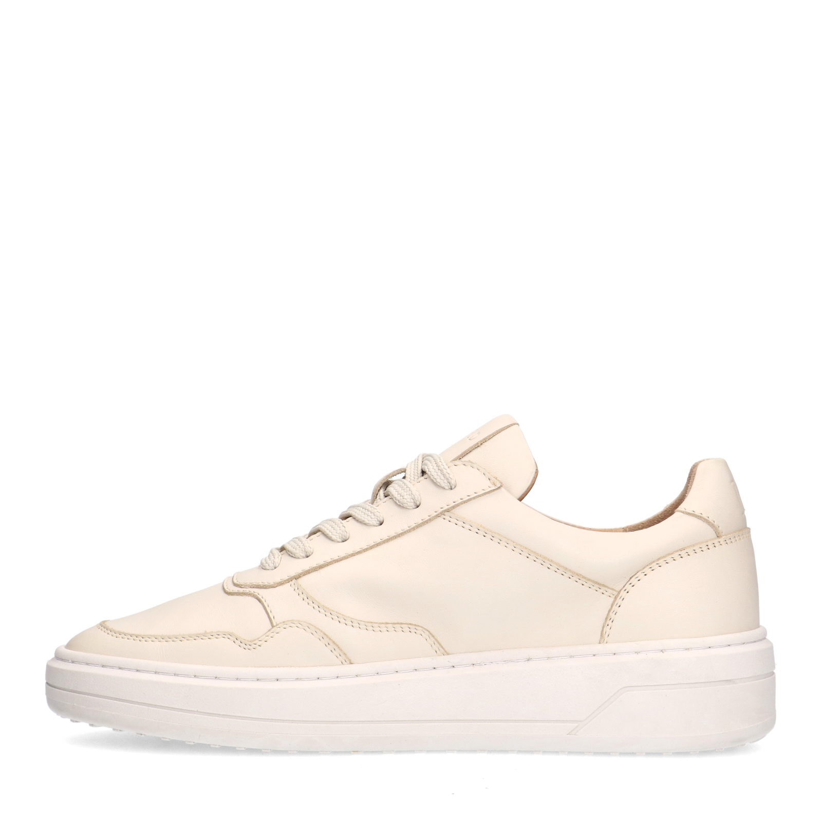 Beige leren sneakers