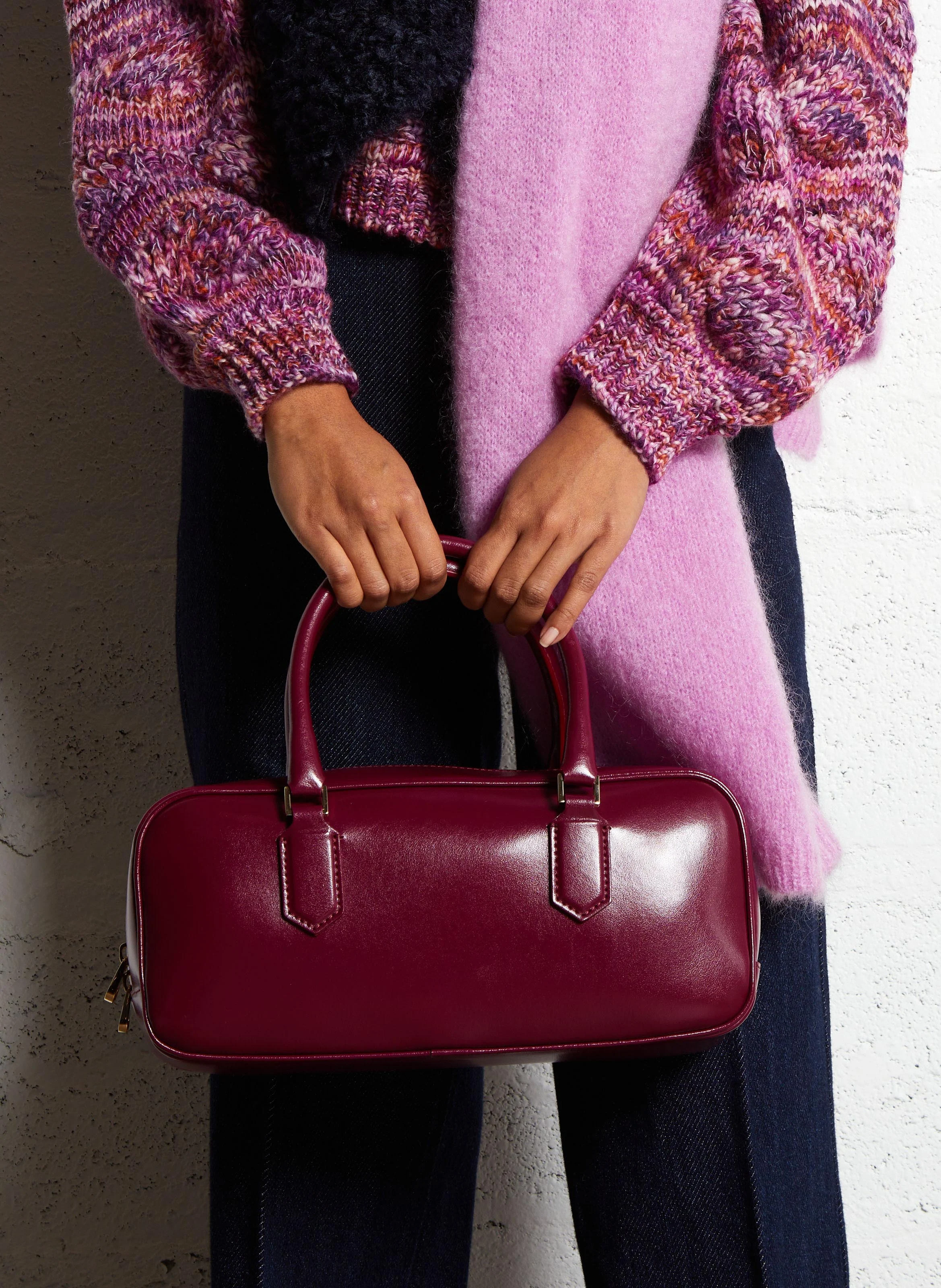 ERIKA MINI - Sac à main en cuir | Rose