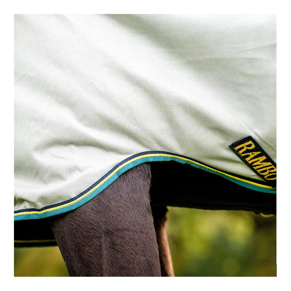 Horseware RAMBO DUO BUNDLE 100G + LINER 100G ET 300G -  Couverture de paddock + couvre-cou grey/teal/gold/navy