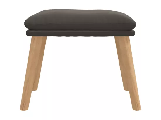 Repose-pied Gris foncé 45x29,5x35 cm Velours