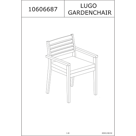 Lugo havestol - akacietræ