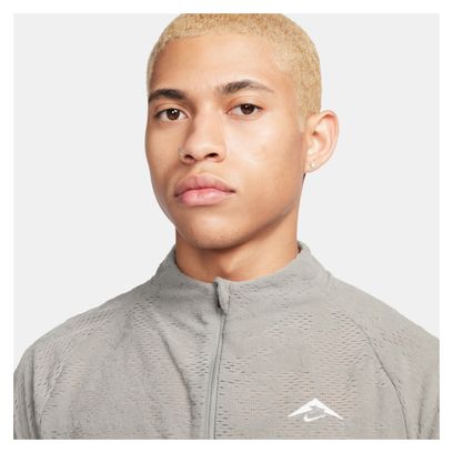 Haut Thermique 1/2 Zip Nike Dri-Fit Trail Gris Bleu