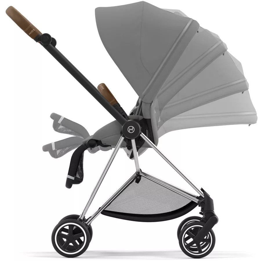 cybex PLATINUM Kombikinderwagen New Mios Chrome Brown Mirage Grey