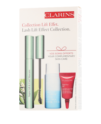 Clarins Supra Lift & Curl Mascara Set mit Démaquillant Express 8ml-30ml-3ml